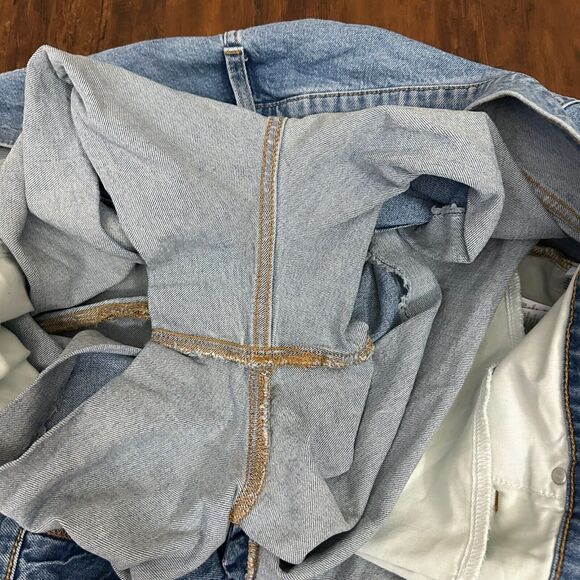 J. CREW High-Rise Denim Shorts in Tea Time Wash #AV425 - Picture 9 of 12